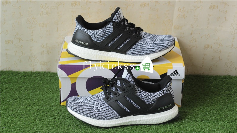 Real Boost Adidas Ultra Boost UB 4.0 Black White BB6169